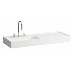 Umyvadlo Laufen Kartell By Laufen 120x46 cm otvor pro baterii, bez přepadu H8133320001111