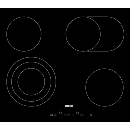 Sklokeramická varná deska Beko černá HIC64404T