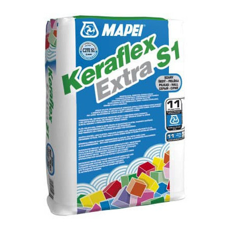 Lepidlo Mapei Keraflex Extra S1 šedá 25 kg C2TE S1 KERAFLEXEXTRA