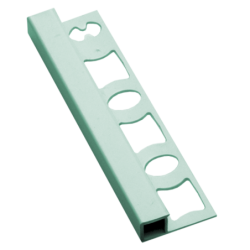 Lišta ukončovací hranatá PVC světle zelená, délka 250 cm, výška 8 mm, LH825011