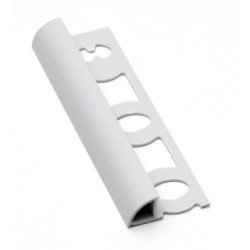 Lišta ukončovací oblá PVC světle šedá, délka 250 cm, výška 8 mm, L82503