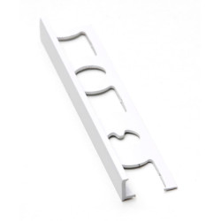 Lišta ukončovací L PVC bílá, délka 250 cm, výška 8 mm, LL8250