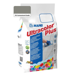 Spárovací hmota Mapei Ultracolor Plus cementově šedá 5 kg CG2WA MAPU113