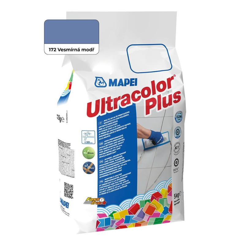 Spárovací hmota Mapei Ultracolor Plus vesmírná modř 5 kg CG2WA MAPU172