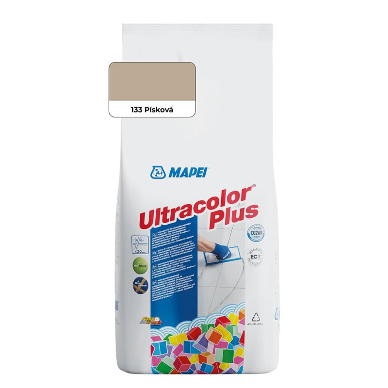 Spárovací hmota Mapei Ultracolor Plus písková 2 kg CG2WA MAPU2133