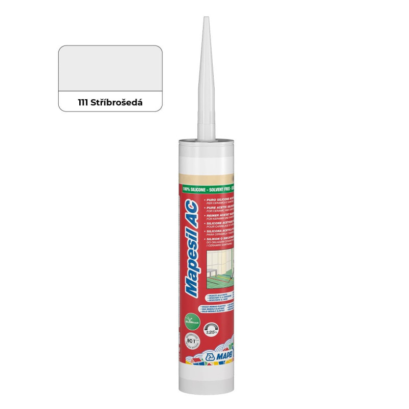 Silikon Mapei Mapesil AC stříbrošedá 310 ml MAPS111