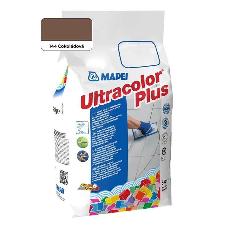 Spárovací hmota Mapei Ultracolor Plus čokoládová 5 kg CG2WA MAPU144