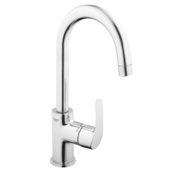 Vysoká umyvadlová baterie Grohe Eurosmart New s výpustí chrom 23537002