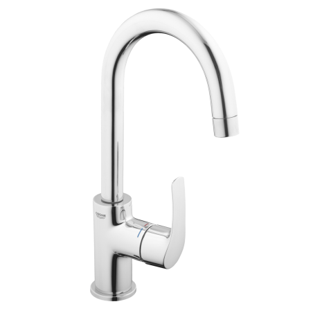 Vysoká umyvadlová baterie Grohe Eurosmart New s výpustí chrom 23537002