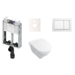 Cenově zvýhodněný závěsný WC set TECE k zazdění + WC Villeroy & Boch O.novo KMPLONOVO