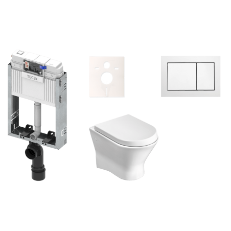 Cenově zvýhodněný závěsný WC set TECE k zazdění + WC Roca Nexo KMPLNEXOT