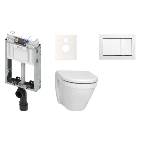 Cenově zvýhodněný závěsný WC set TECE k zazdění + WC Vitra S50 KMPLS50T