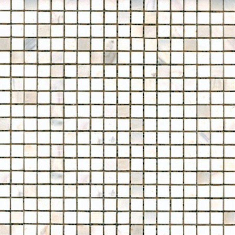 Kamenná mozaika Premium Mosaic Stone bílá 30x30 cm leštěná STMOS15WHP