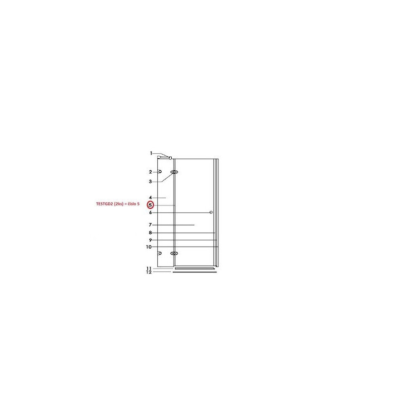 Náhradní díl Anima Glass TESTGD2