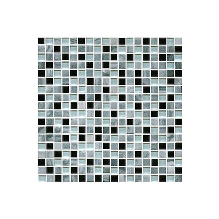 Kamenná mozaika Premium Mosaic Stone šedá 30x30 cm mat STMOS15MIX1