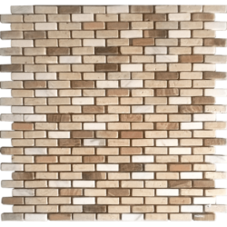 Kamenná mozaika Premium Mosaic Stone béžová 29x30 cm mat STMOS1030MIX1