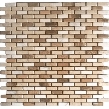 Kamenná mozaika Premium Mosaic Stone béžová 29x30 cm mat STMOS1030MIX1