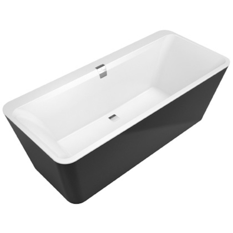 Volně stojící vana Villeroy & Boch Squaro 180x80 cm litý mramor UBQ180SQE7PDT1V-01