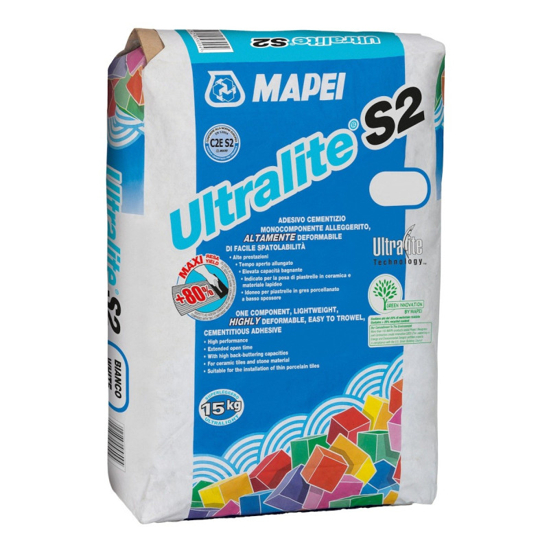 Lepidlo Mapei Ultralite S2 šedá 15 kg C2TE S2 ULTRALITES2