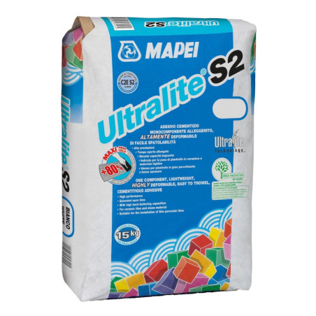 Lepidlo Mapei Ultralite S2 šedá 15 kg C2TE S2 ULTRALITES2