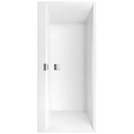 Obdélníková vana Villeroy & Boch Squaro 160x75 cm litý mramor levá i pravá UBQ160SQE2DV-01