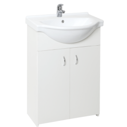 Koupelnová skříňka s umyvadlem Multi Simple 55,5x42,4 cm bílá SIMPLE55WH