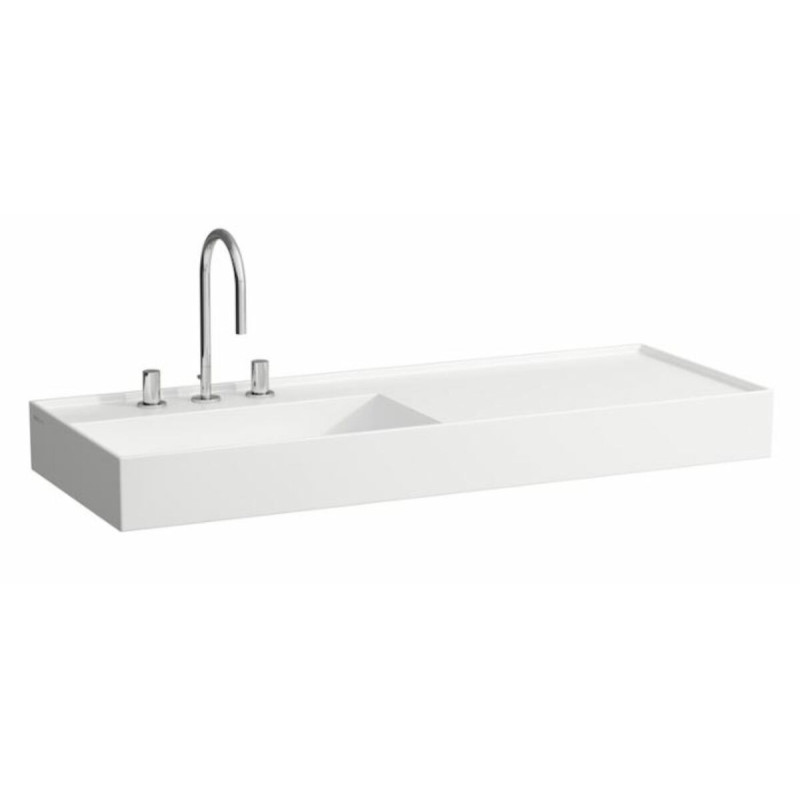 Umyvadlo Laufen Kartell By Laufen 120x46 cm otvor pro baterii, bez přepadu H8133324001111