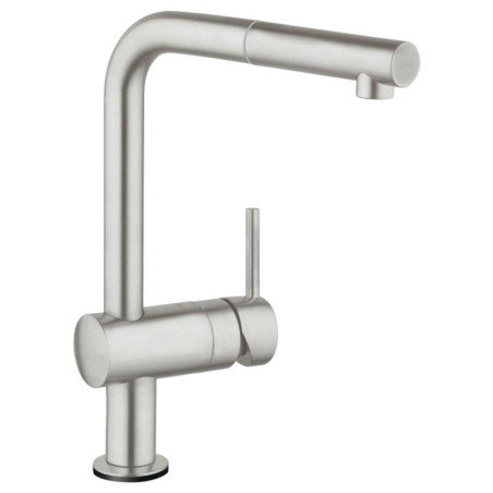 Dřezová baterie Grohe Minta Touch s vytahovací sprškou supersteel 31360DC1