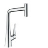 Dřezová baterie Hansgrohe Metris Select M71 s vytahovací sprškou chrom 14884000