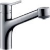 Dřezová baterie Hansgrohe Talis M52 s vytahovací sprškou, 2 proudy chrom 32841000