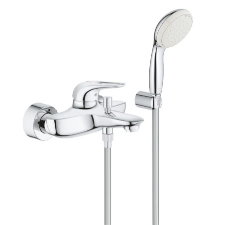 Vanová baterie nástěnná Grohe Eurostyle New se sprchovým setem, 150 mm 3359230A