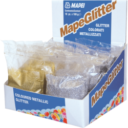 Třpytky Mapei Mapeglitter stříbrná 0,1 kg R2T MAPEGLITTERST1