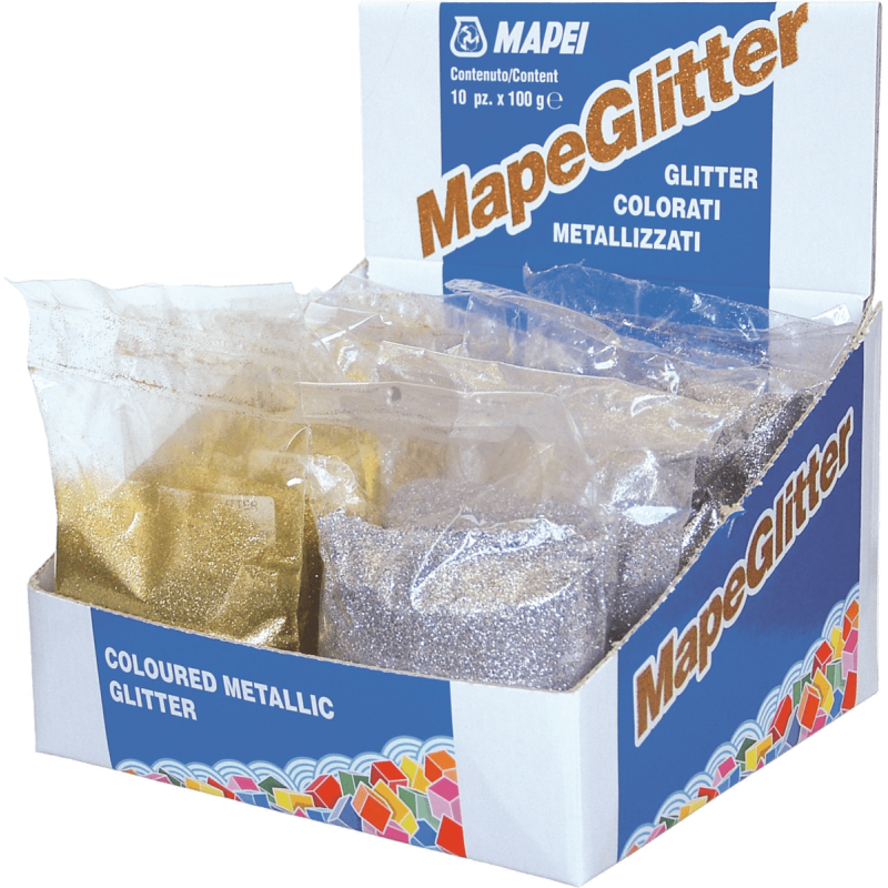 Třpytky Mapei Mapeglitter stříbrná 0,1 kg R2T MAPEGLITTERST1