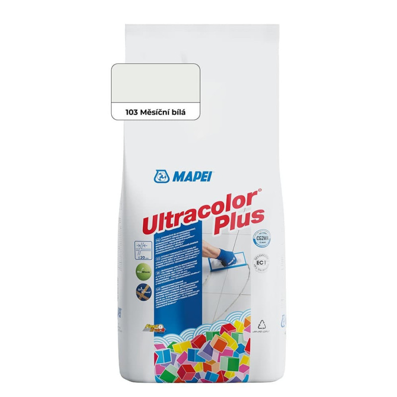 Spárovací hmota Mapei Ultracolor Plus měsíční bílá 2 kg CG2WA MAPU2103