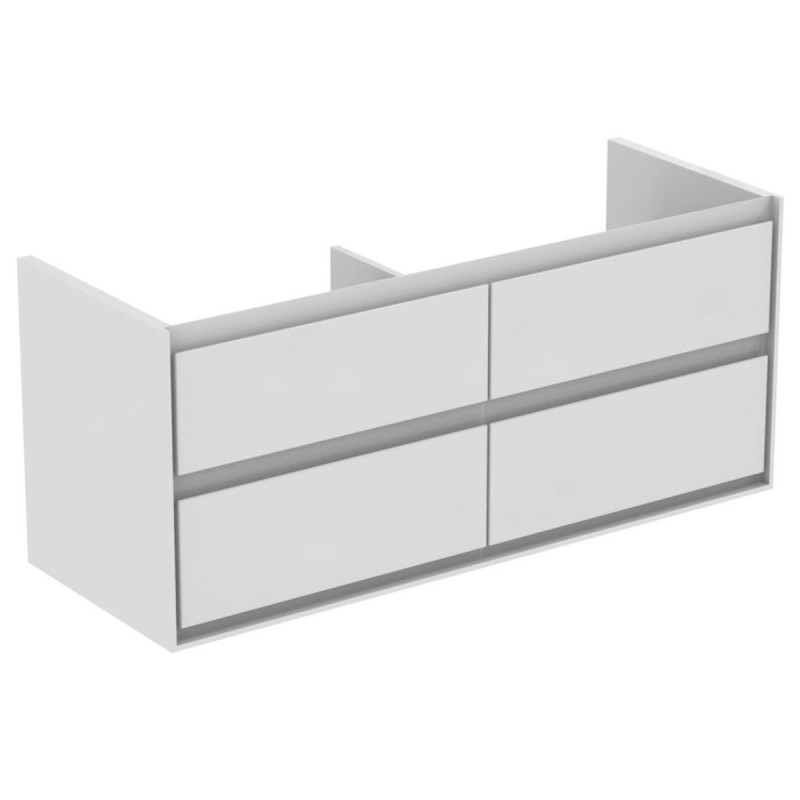 Koupelnová skříňka pod umyvadlo Ideal Standard Connect Air 120x44x51,7 cm bílá lesk/světle šedá mat E0822KN