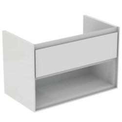 Koupelnová skříňka pod umyvadlo Ideal Standard Connect Air 80x44x51,7 cm bílá lesk/bílá mat E0827B2