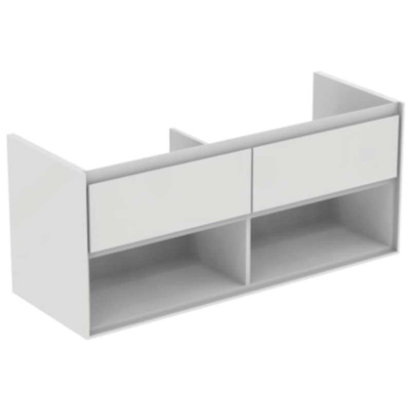 Koupelnová skříňka pod umyvadlo Ideal Standard Connect Air 120x44x51,7 cm bílá lesk/bílá mat E0829B2