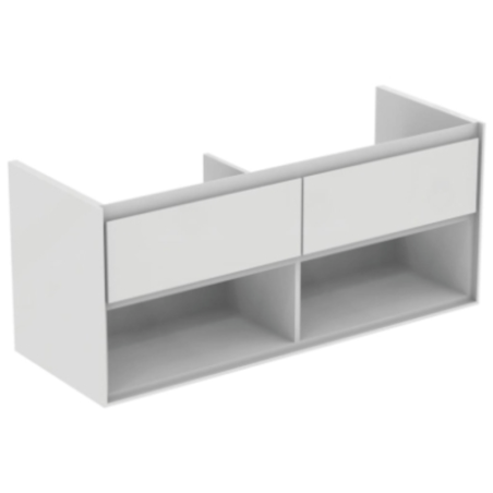 Koupelnová skříňka pod umyvadlo Ideal Standard Connect Air 120x44x51,7 cm bílá lesk/bílá mat E0829B2