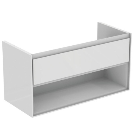 Koupelnová skříňka pod umyvadlo Ideal Standard Connect Air 100x44x51,7 cm hnědá mat/bílá mat E0828VY