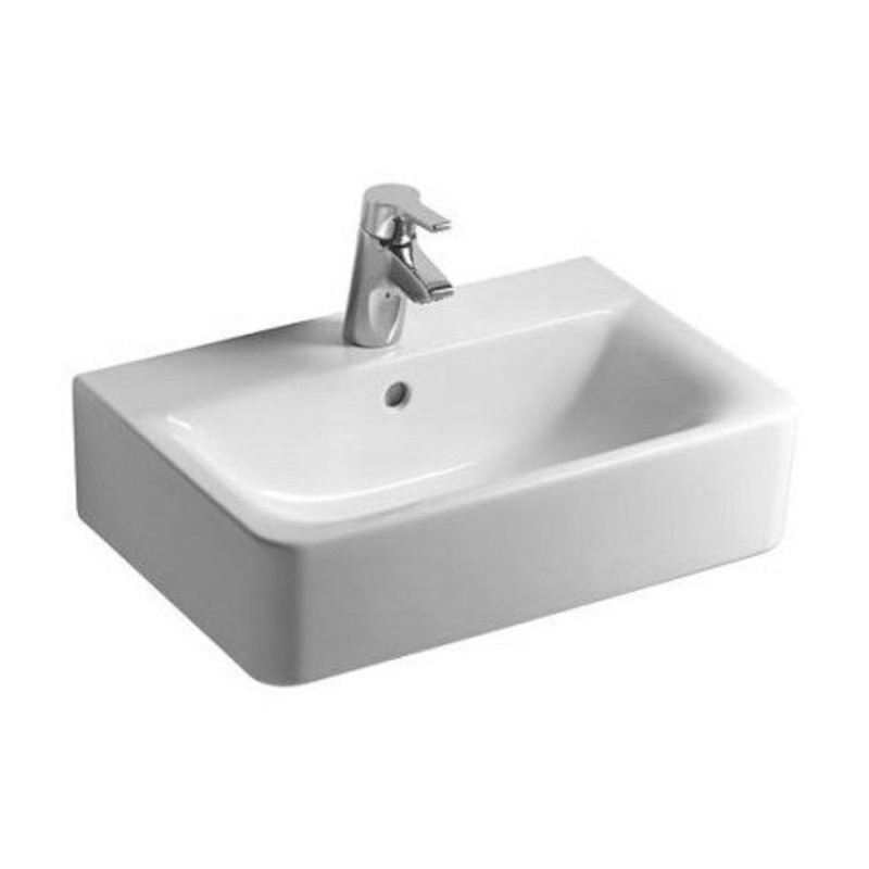 Umyvadlo Ideal Standard Connect 55x37,5 cm otvor pro baterii uprostřed E714001