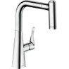 Dřezová baterie Hansgrohe Metris M71 s vytahovací sprškou chrom 14834000