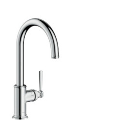 Dřezová baterie Hansgrohe Axor Montreux s otočným raménkem vzhled nerezu 16580800