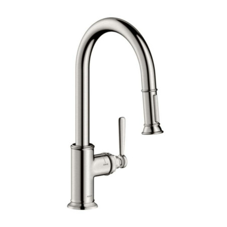 Dřezová baterie Hansgrohe Axor Montreux s vytahovací sprškou vzhled nerezu 16581800