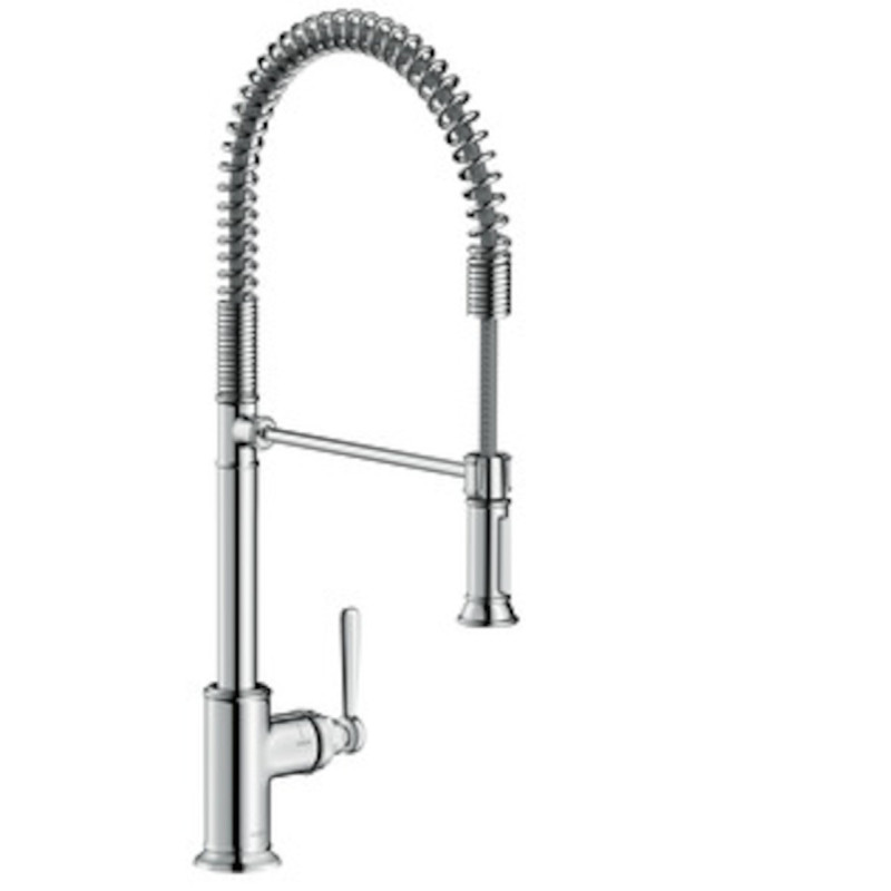 Dřezová baterie Hansgrohe Axor Montreux s vytahovací sprškou vzhled nerezu 16582800