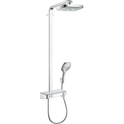 Sprchový systém Hansgrohe Raindance Select E na stěnu s termostatickou baterií chrom 27126000