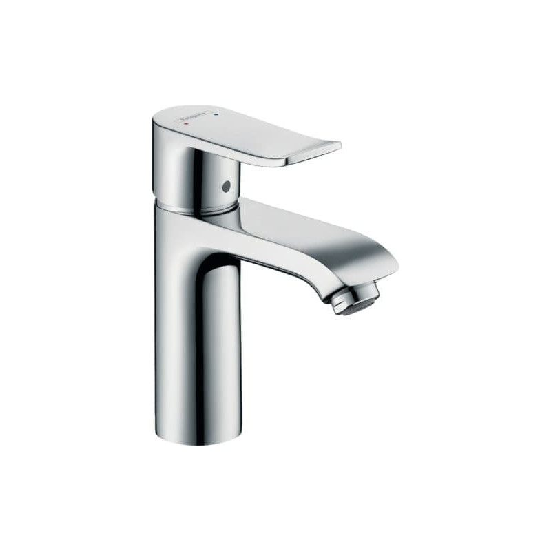 Umyvadlová baterie Hansgrohe Metris pro beztlakové ohřívače, s clic-clacem, chrom 31074000