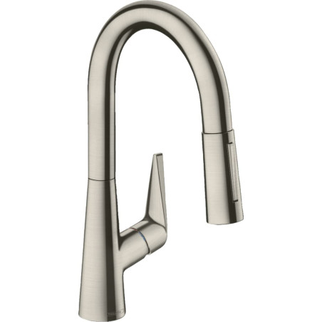 Dřezová baterie Hansgrohe Talis M51 s vytahovací sprškou, 2 proudy vzhled nerezu 72815800