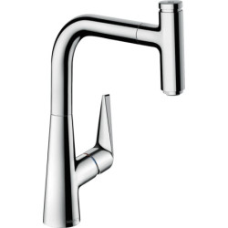 Dřezová baterie Hansgrohe Talis Select M51 s vytahovací sprškou chrom 72822000