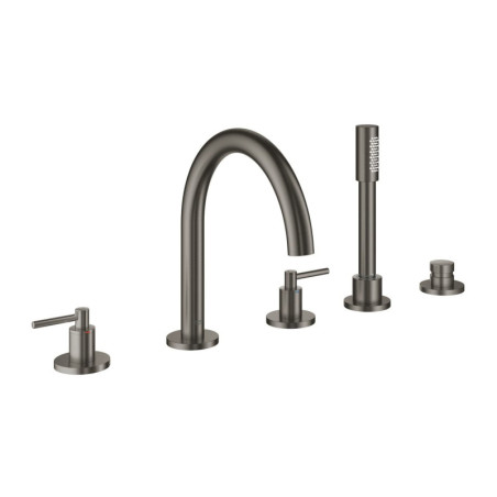 Vanová baterie Grohe Atrio se sprchovým setem Brushed Hard Graphite 19922AL3