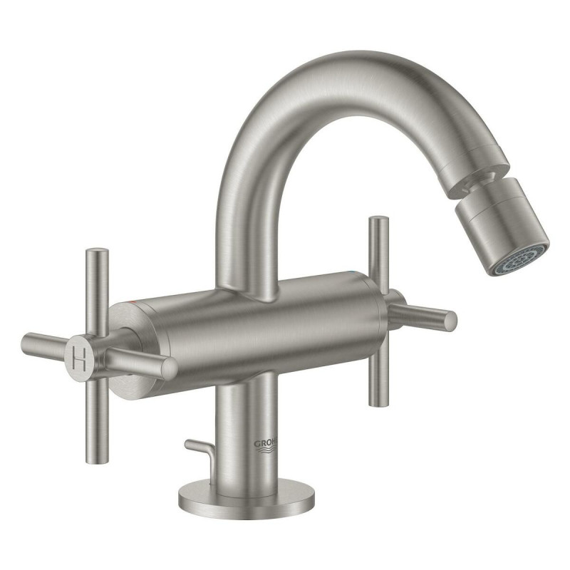 Bidetová baterie Grohe Atrio s výpustí supersteel 24027DC3